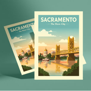 Carte Postale Vintage Sacramento