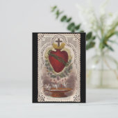 Carte postale vintage Sacred Heart (Debout devant)