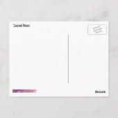 Carte postale vintage Sacred Heart (Dos)