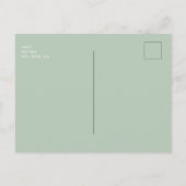 Carte Postale Vintage Sage & Lavender Mariage Enregistrer notre  (Dos)