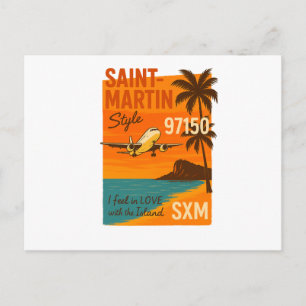 Carte postale vintage Saint-Martin SXM 97150