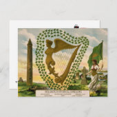 Carte Postale Vintage : Saint Patrick's day - (Devant / Derrière)
