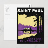 Carte Postale Vintage Saint Paul, Minnesota (Devant / Derrière)