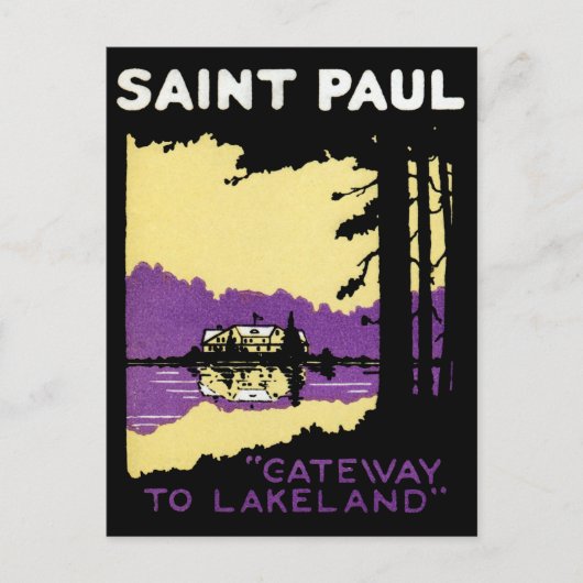Carte Postale Vintage Saint Paul, Minnesota (Devant)