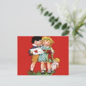 Carte postale Vintage Saint Valentin (Debout devant)