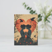 Carte Postale Vintage Saint Valentin LGBTQ (Debout devant)