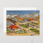 Carte Postale Vintage Salisbury Beach, Massachusetts (Devant / Derrière)