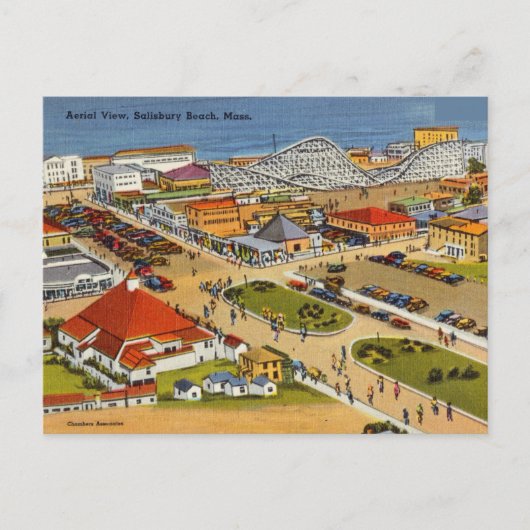 Carte Postale Vintage Salisbury Beach, Massachusetts (Devant)