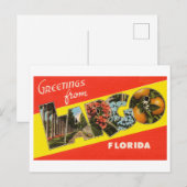 Carte Postale Vintage Salutations de Largo, Floride (Devant / Derrière)
