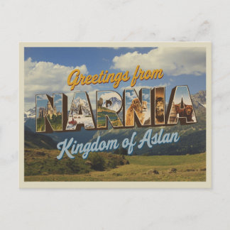 Carte Postale Vintage "Salutations de Narnia"