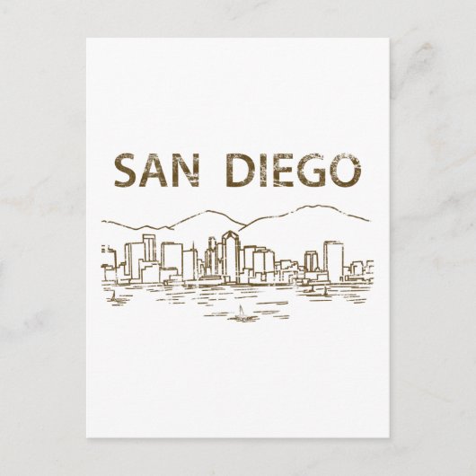 Carte Postale Vintage San Diego (Devant)