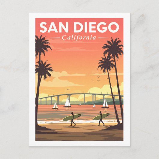 Carte Postale Vintage San Diego (Devant)