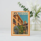 Carte postale vintage San Diego Travel (Debout devant)