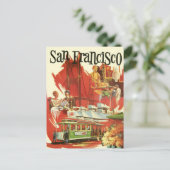 Carte postale vintage San Francisco (Debout devant)