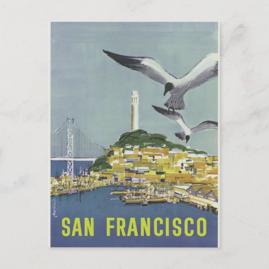 Carte postale vintage San Francisco (Devant)