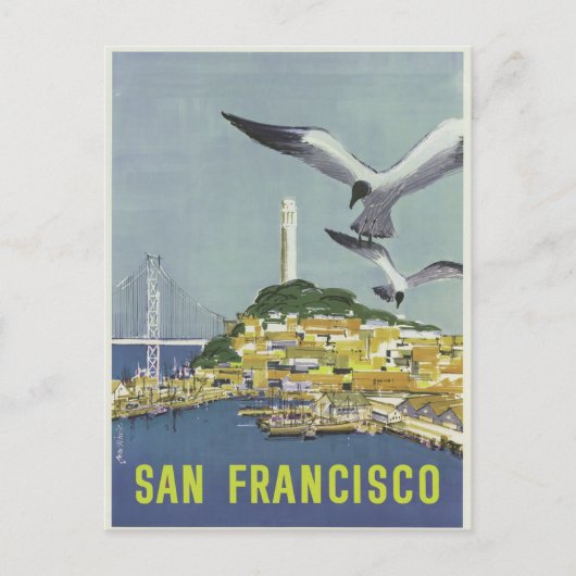 Carte postale vintage San Francisco Travel (Devant)