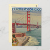 Carte Postale Vintage San Francisco Travel (Devant / Derrière)