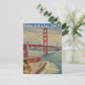 Carte postale vintage San Francisco Travel (Debout devant)