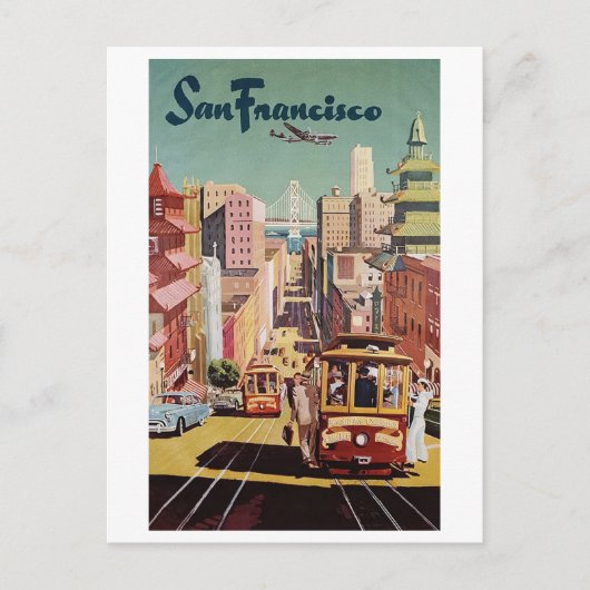 Carte postale vintage San Francisco Travel Poster (Devant)