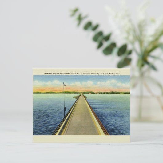 Carte postale vintage Sandusky Ohio (Debout devant)