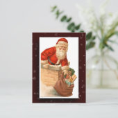 Carte postale vintage Santa Claus (Debout devant)