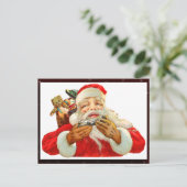 Carte postale vintage Santa Claus (Debout devant)