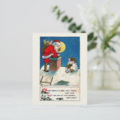 CARTE POSTALE vintage SANTA CLAUS CHRISTMAS (Debout devant)