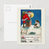 CARTE POSTALE vintage SANTA CLAUS CHRISTMAS (Devant / Derrière)