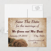 Carte postale vintage Sauver la journée (Devant / Derrière)