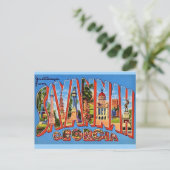 Carte postale Vintage Savannah Georgia (Debout devant)