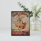 Carte Postale Vintage Savon Naturel (Debout devant)