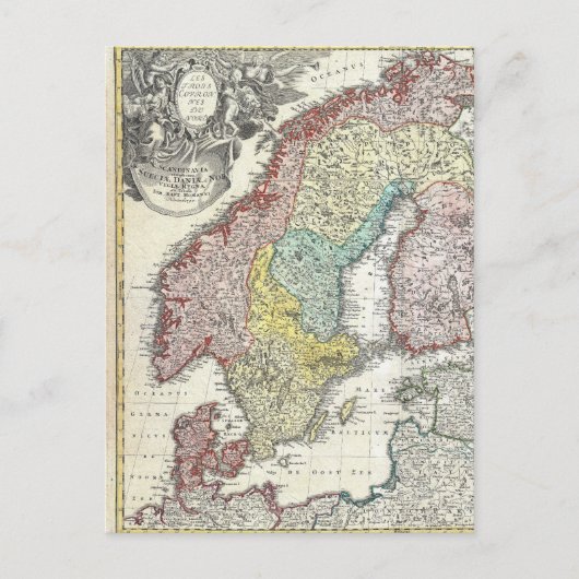 Carte Postale Vintage Scandinavian (Devant)