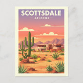 Carte Postale Vintage Scottsdale Arizona (Devant)