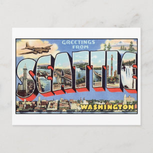 Carte postale vintage Seattle