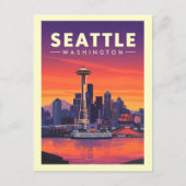 Carte Postale Vintage Seattle Washington (Devant)