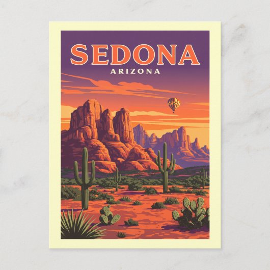 Carte Postale Vintage Sedona Arizona (Devant)