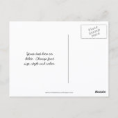 Carte Postale Vintage Sepia Zinnia Flower Personalized (Dos)