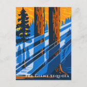 Carte Postale Vintage Sequoia National Park Travel (Devant)
