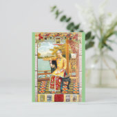 Carte Postale Vintage Shanghai Publicité Cigarette (Debout devant)