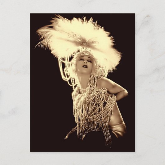 Carte Postale Vintage Showgirl (Devant)