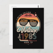 Carte Postale Vintage since 1985 (Devant / Derrière)