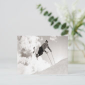 Carte Postale Vintage ski image, Rucks on skis (Debout devant)