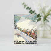 Carte postale vintage Ski Resort de Suisse (Debout devant)