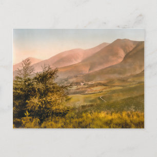 Carte Postale Vintage Skiddaw Cumbria Angleterre