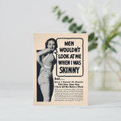 Carte postale vintage Skinny Girl Advertisement  (Debout devant)