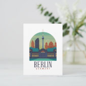 Carte postale Vintage Skyline Berlin Allemagne (Debout devant)