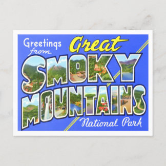 Carte postale Vintage Smoky Mountains