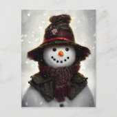 Carte postale vintage Snowman (Devant)