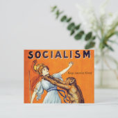 Carte postale vintage Socialisme Politique (Debout devant)