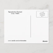 Carte Postale Vintage soeur et frère (Dos)